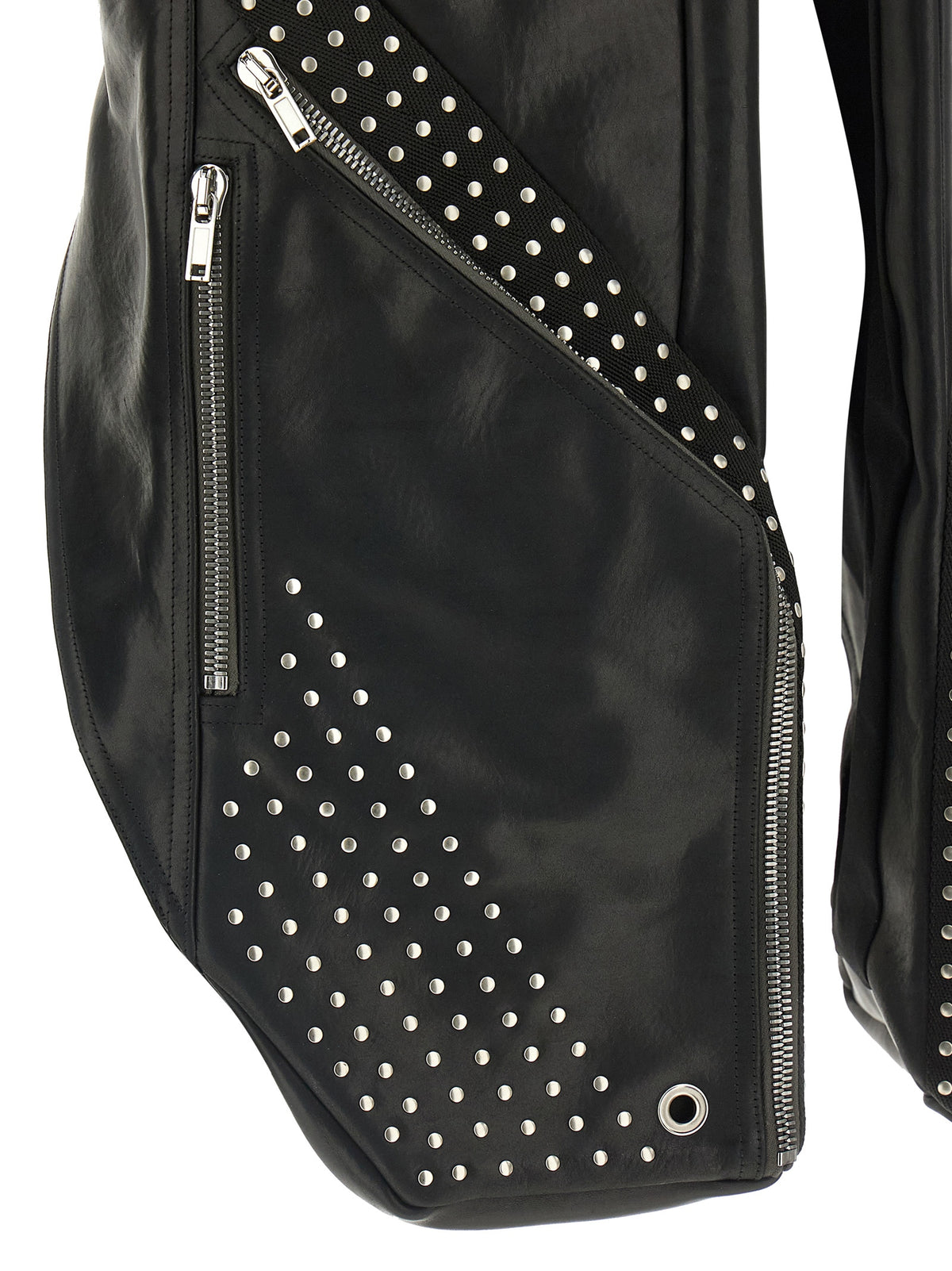 Veste sans manches Rick Owens en cuir de taureau noir