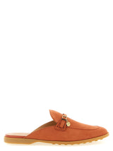 Tod's Orange Calfskin Mules for Women
