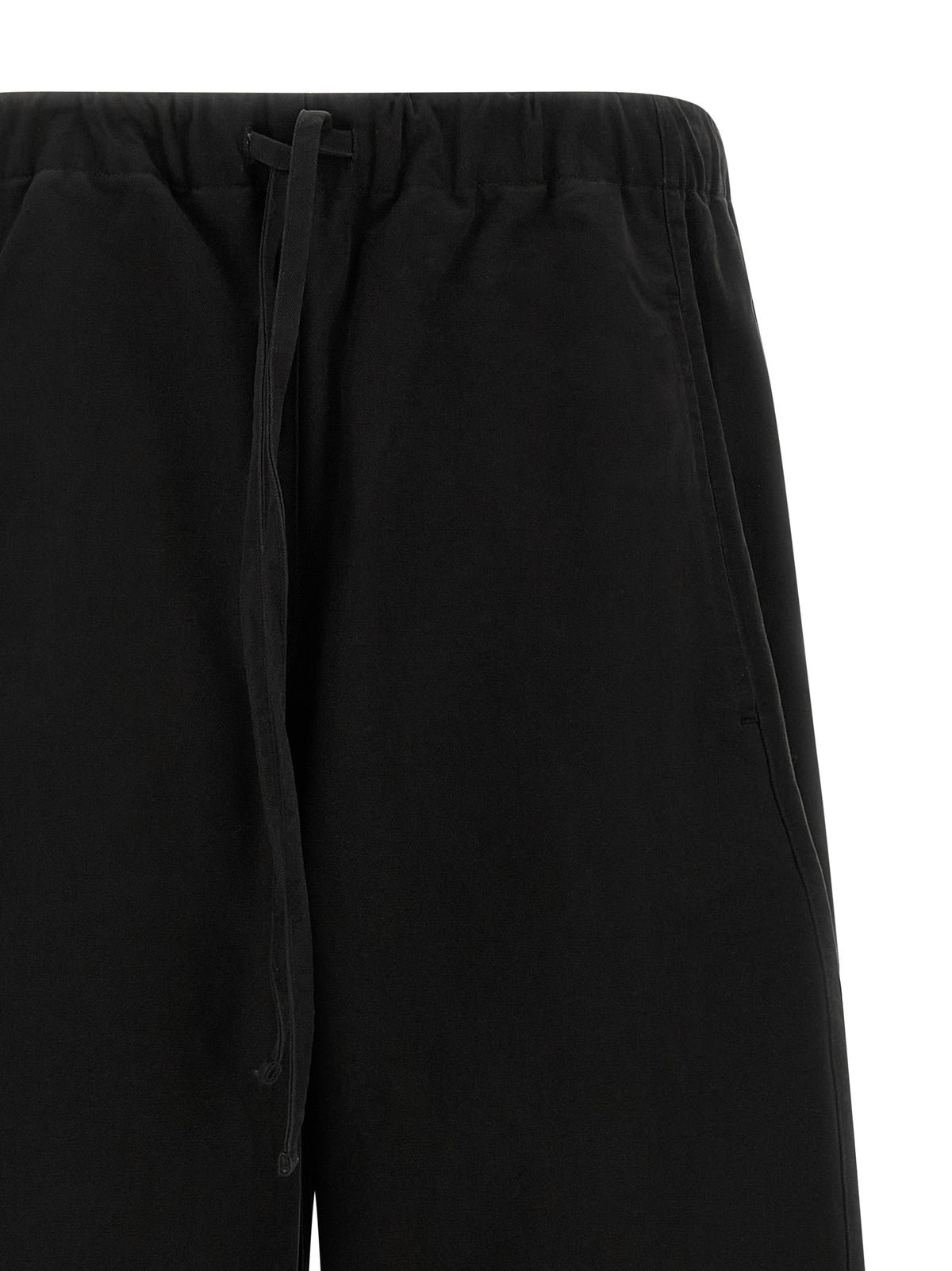 Entire Studios Pantalon décontracté noir en coton