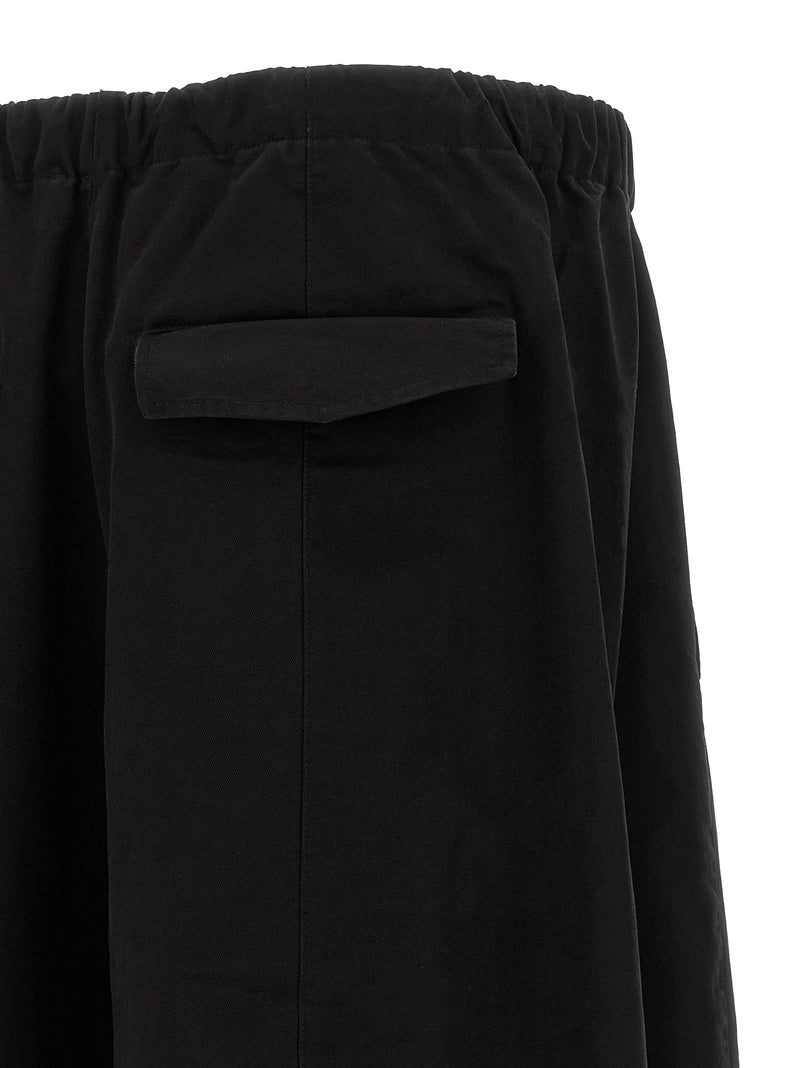 Entire Studios Pantalon décontracté noir en coton