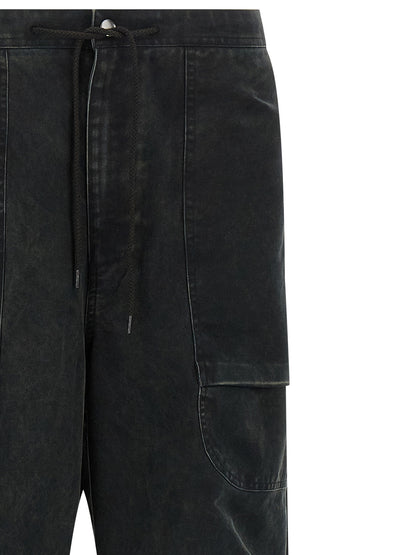 Entire Studios Black Cotton Cargo Pants