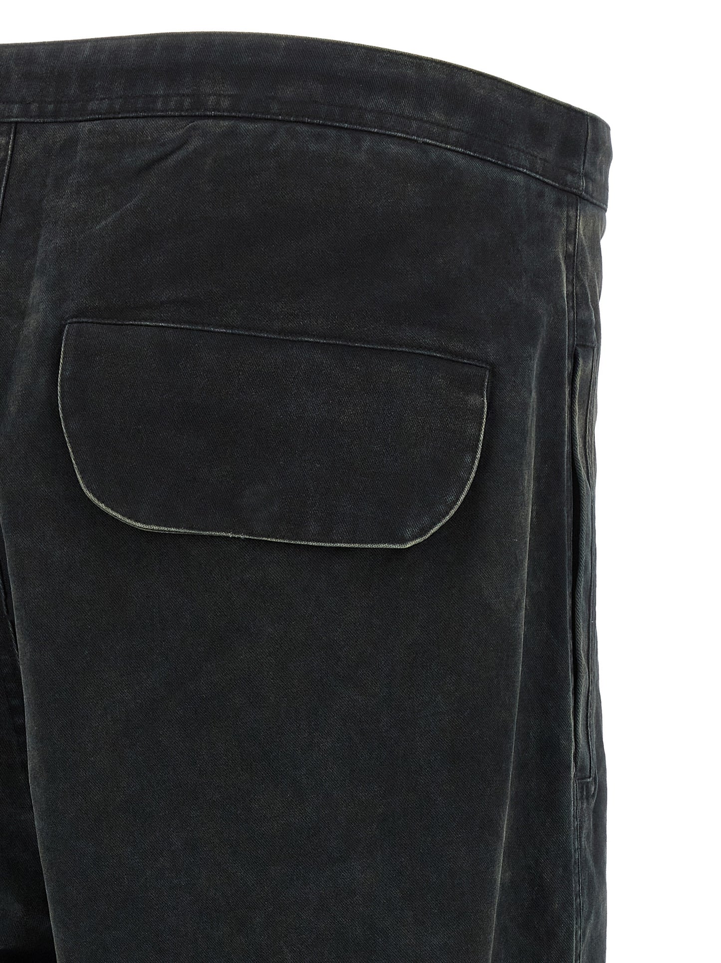Entire Studios Black Cotton Cargo Pants