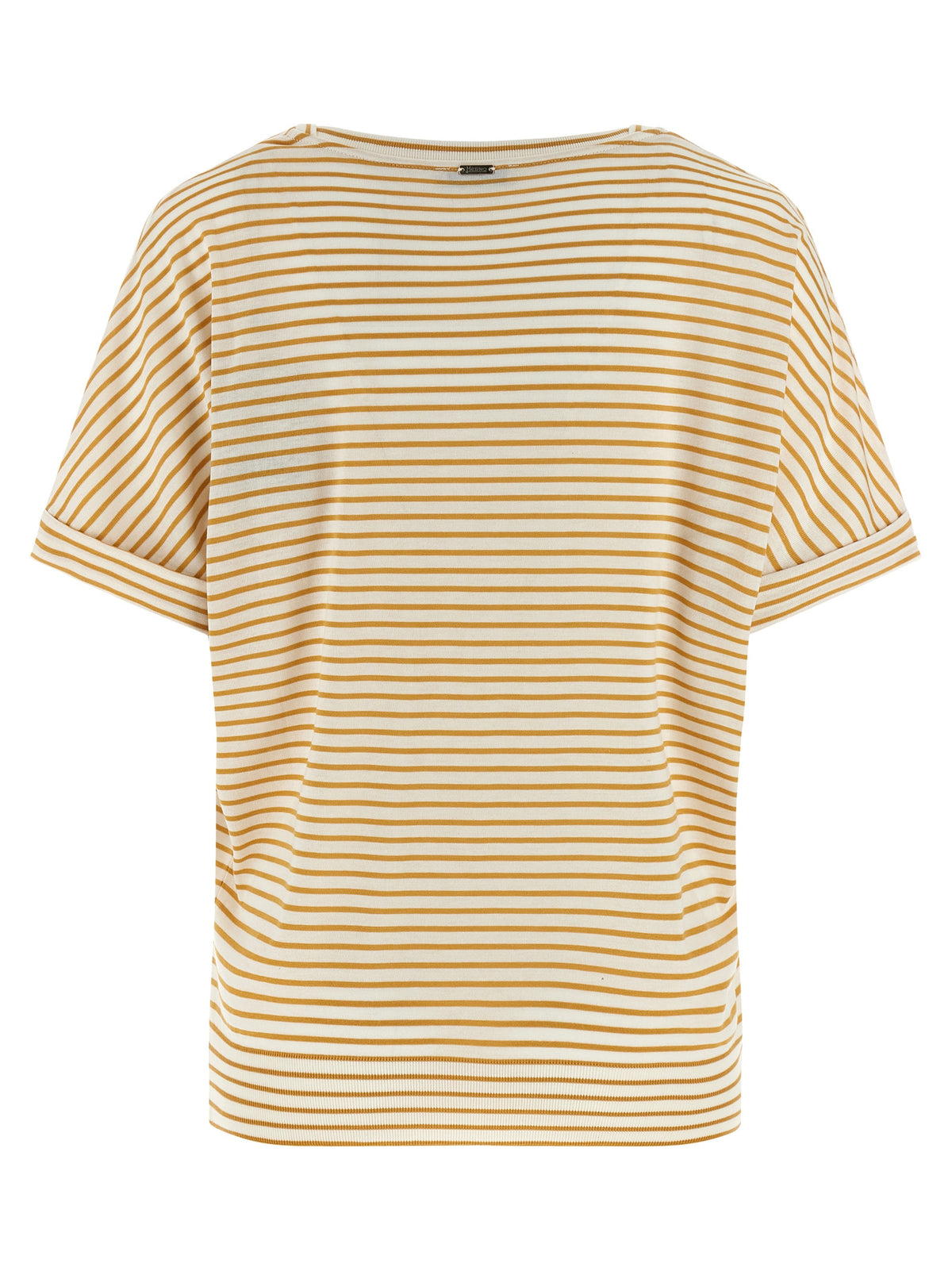T-shirt Bicolore en Lyocell Herno