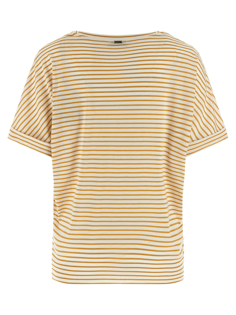 T-shirt Bicolore en Lyocell Herno