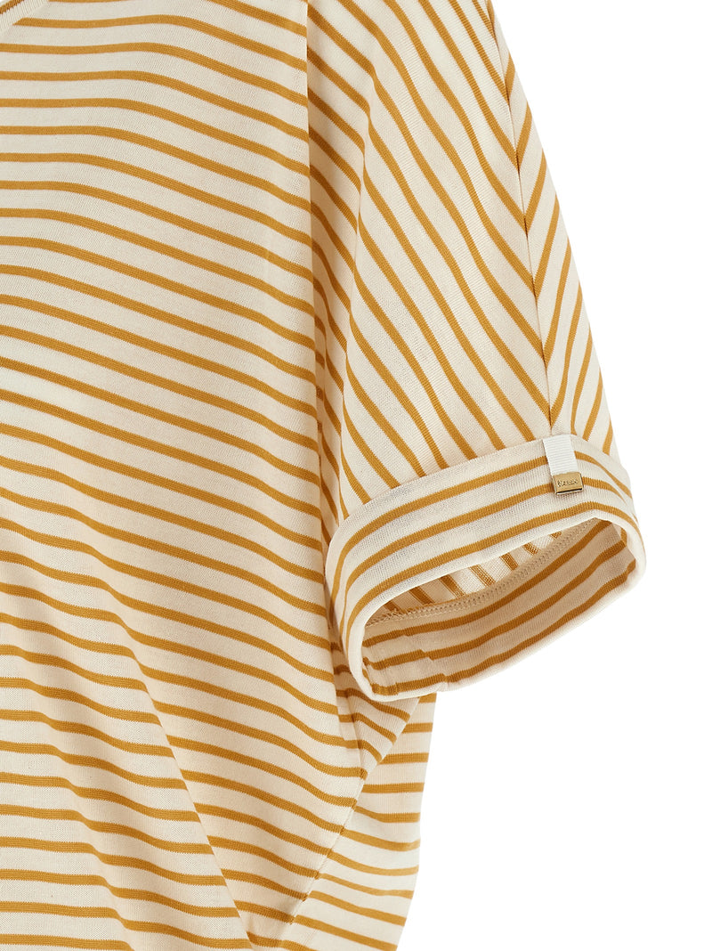 T-shirt Bicolore en Lyocell Herno
