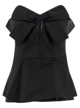 Alexander McQueen Black Polyester Tank Tops