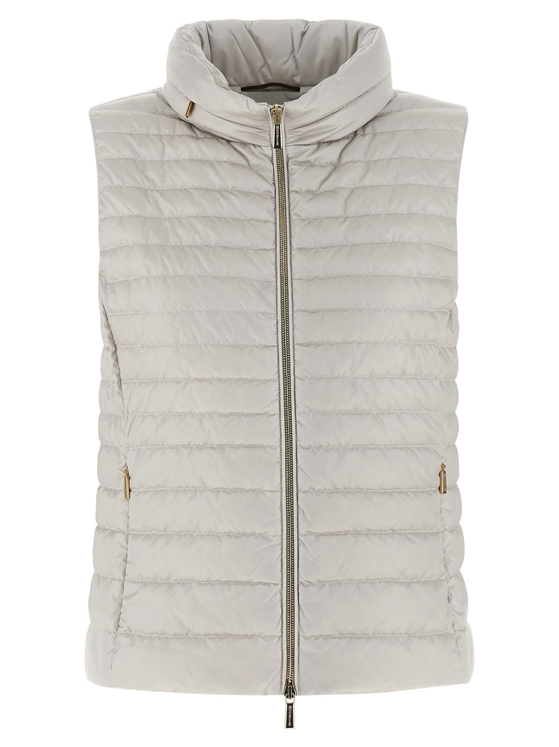 MooRER Villan Beige Sleeveless Jacket for Women