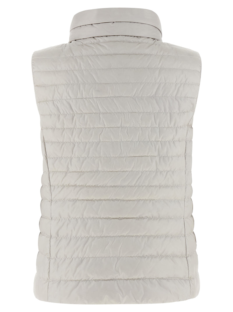 MooRER Villan Beige Sleeveless Jacket for Women