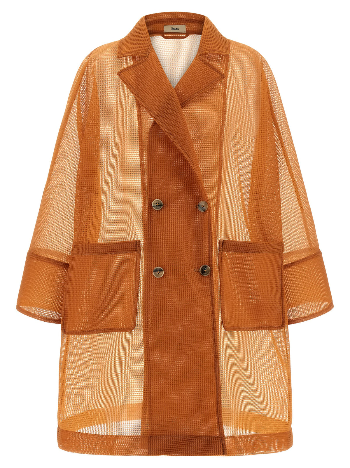 Manteau en polyester orange Herno