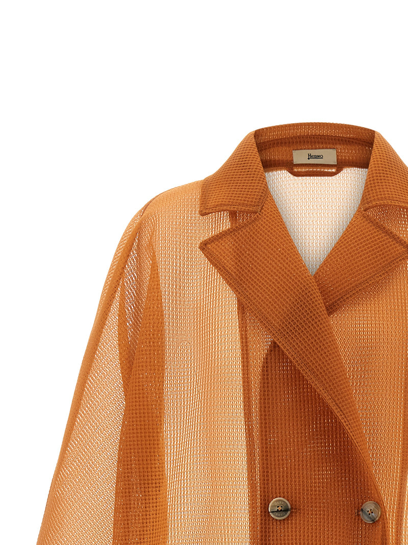 Manteau en polyester orange Herno