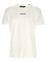 Dolce & Gabbana White Cotton T-Shirt with Logo Embroidery