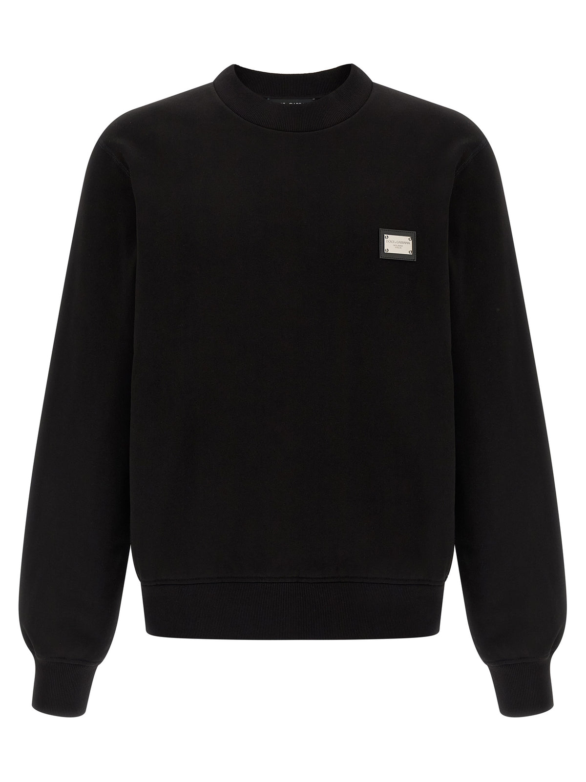 Dolce & Gabbana Black Cotton Sweatshirt - Luxurious Comfort