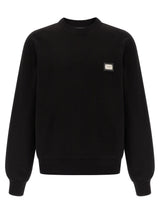 Dolce & Gabbana Black Cotton Sweatshirt - Luxurious Comfort