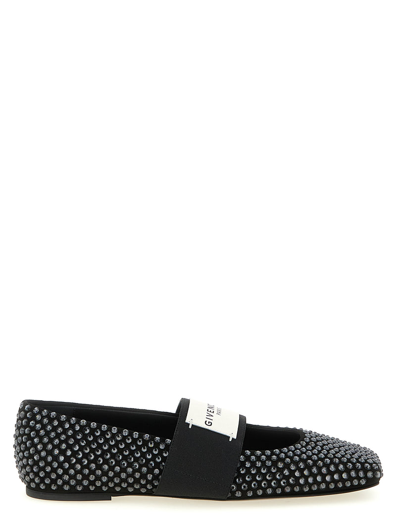 Ballerines Givenchy en cuir de veau noir