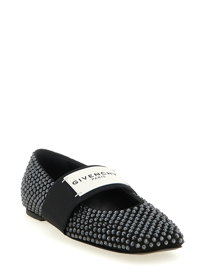 Ballerines Givenchy en cuir de veau noir