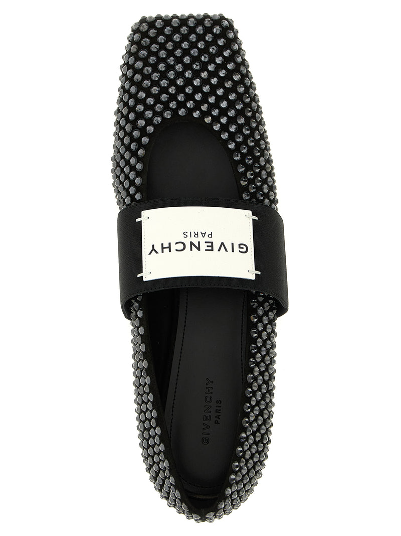 Ballerines Givenchy en cuir de veau noir