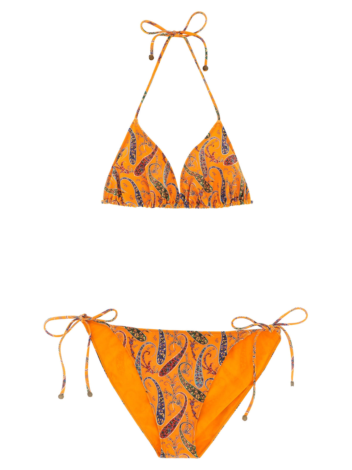 Etro Orange Polyamide Bikini - Bold Floral Design