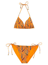 Etro Orange Polyamide Bikini - Bold Floral Design