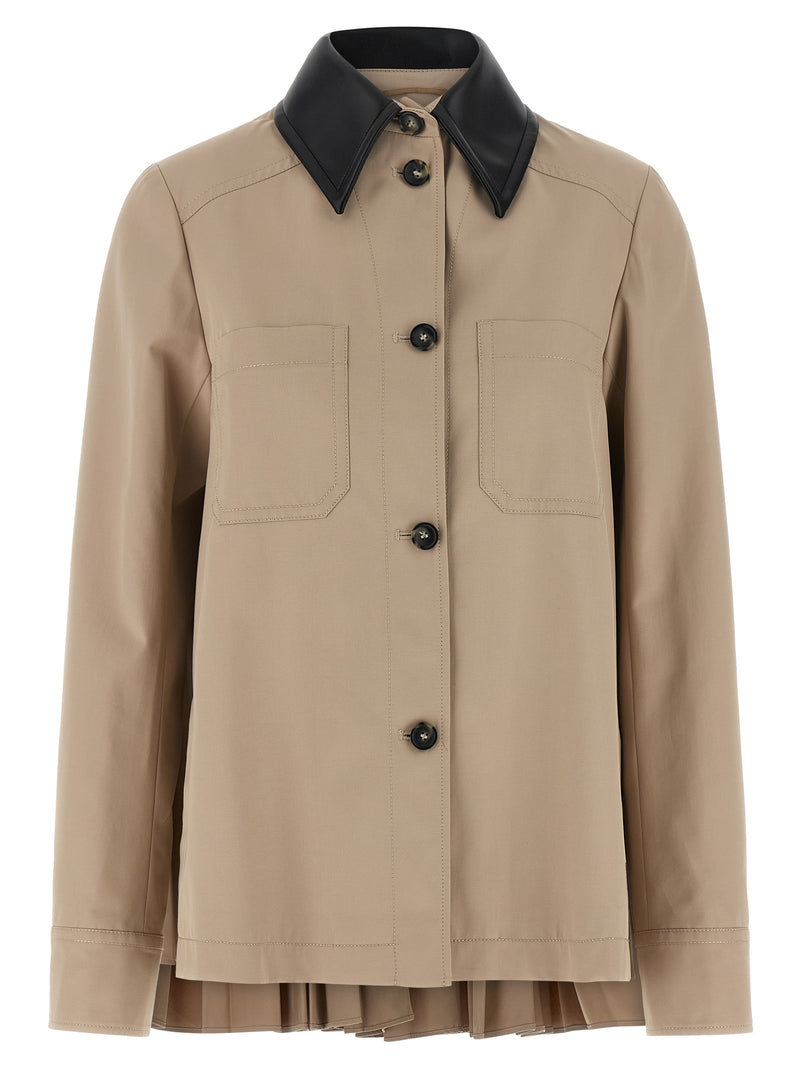 Sportmax SpxSuperbo Beige Waterproof Coat for Women