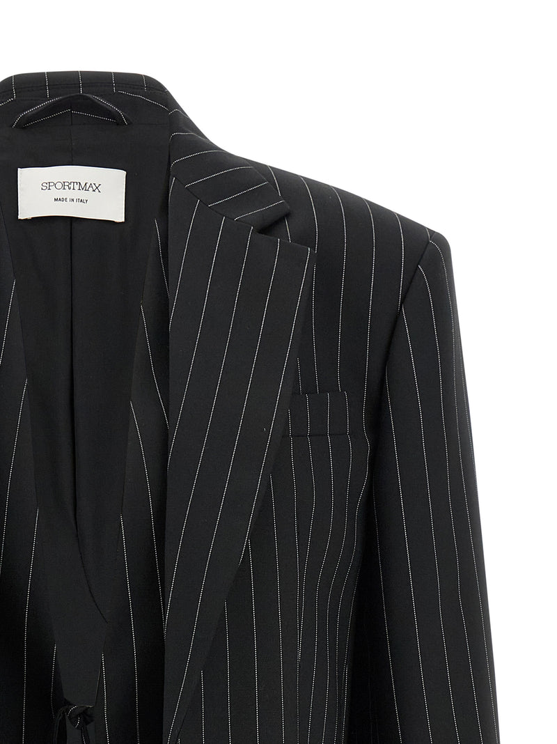 Sportmax SpxDivina Black Wool Blazer