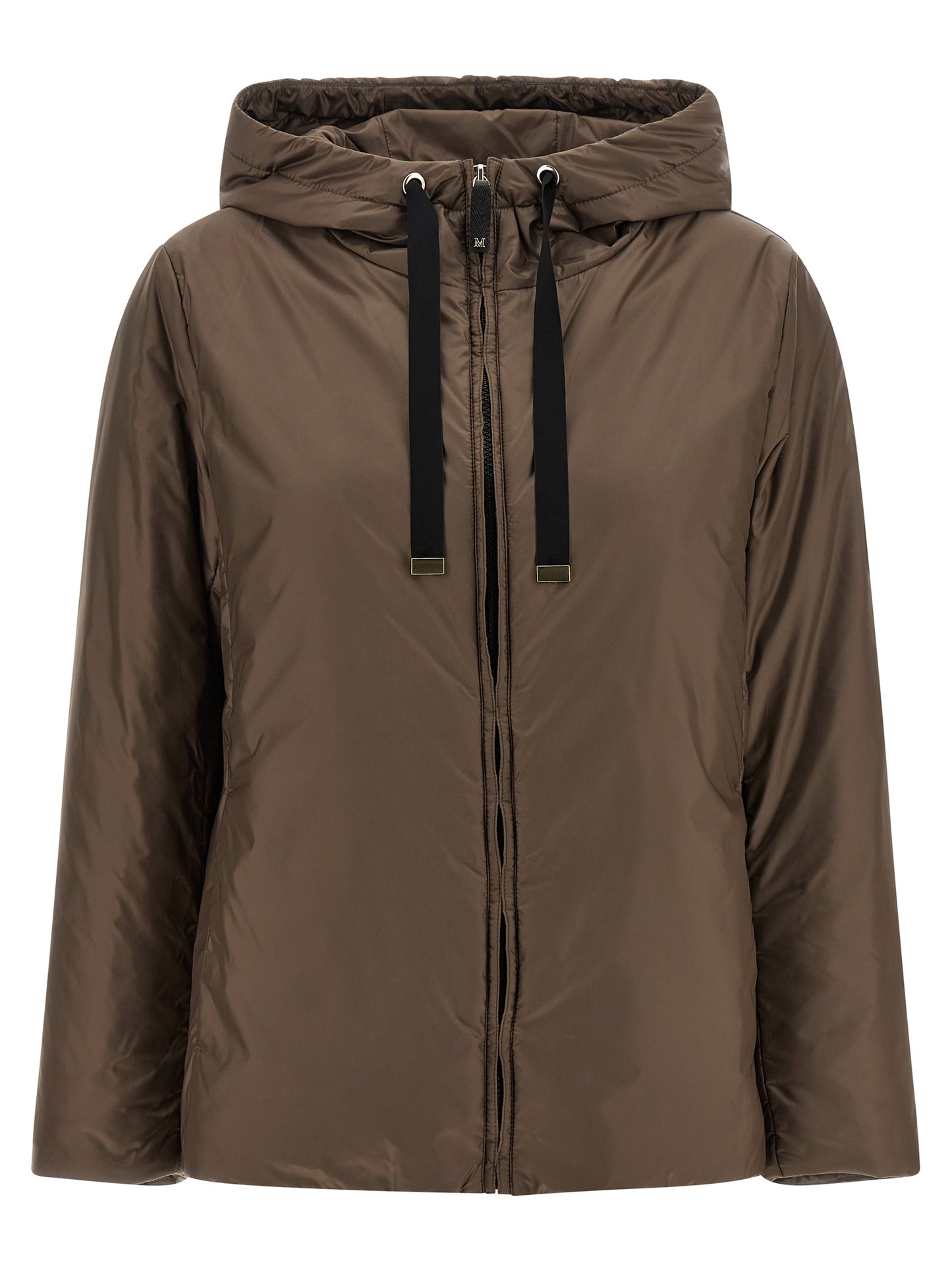 Max Mara Brown Polyester Full-Length Jacket