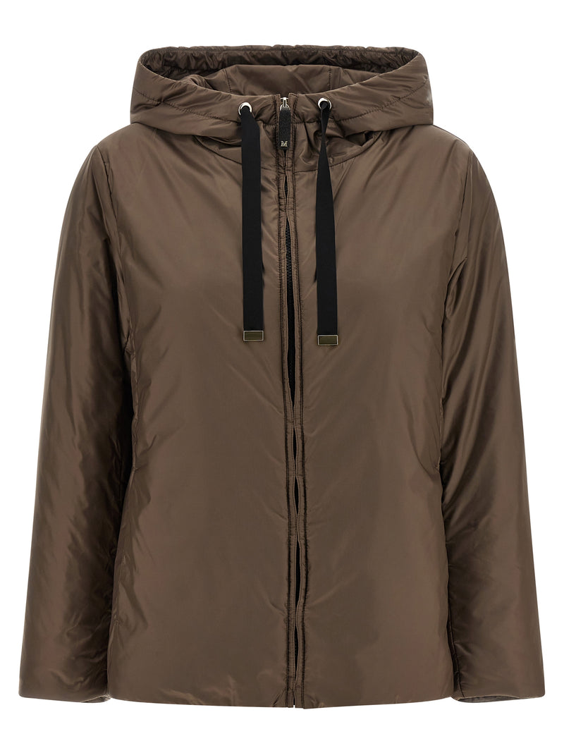 Max Mara Brown Polyester Full-Length Jacket
