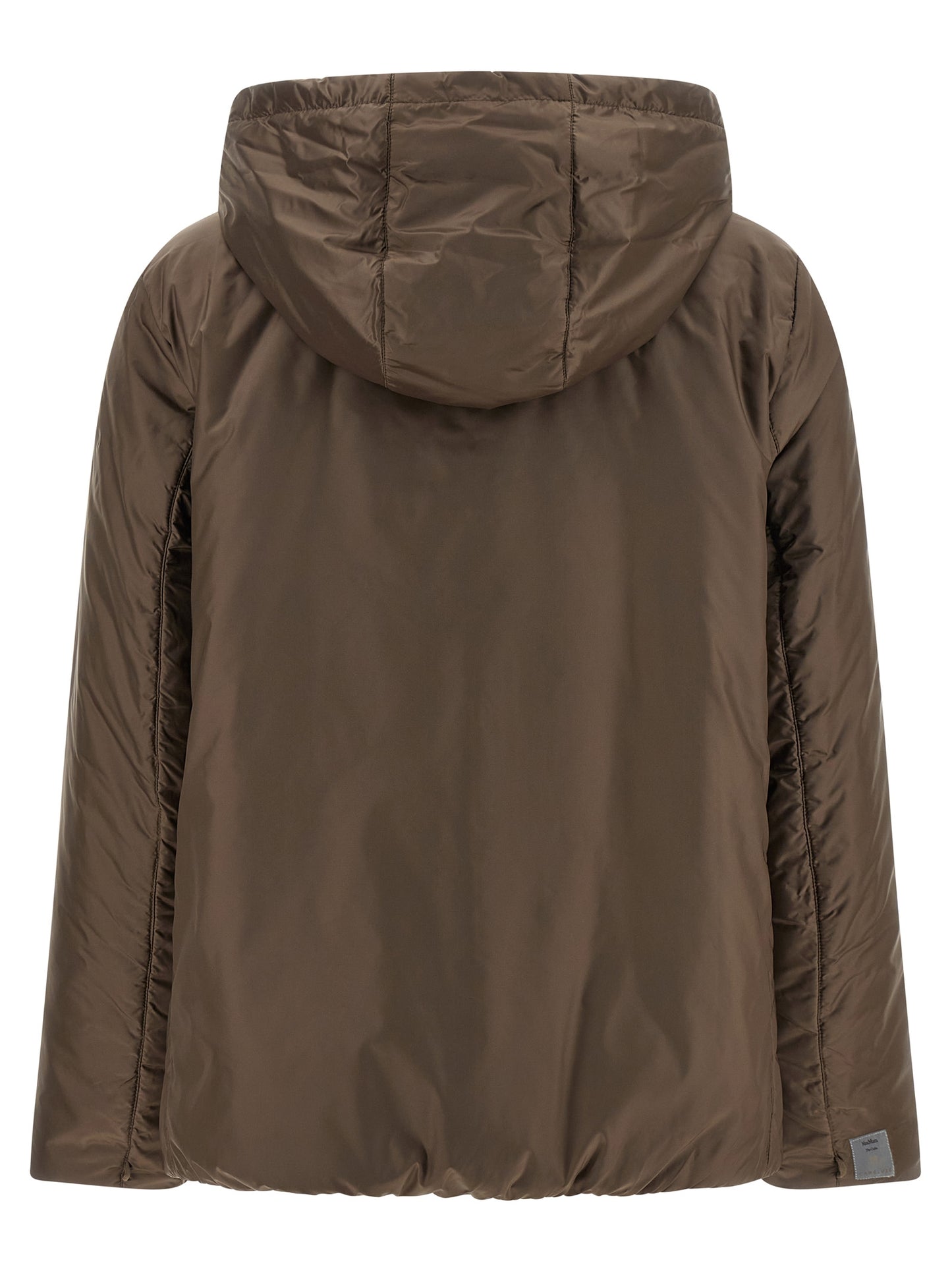 Max Mara Brown Polyester Full-Length Jacket
