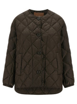 Max Mara Brown Polyamide Full-Length Jacket