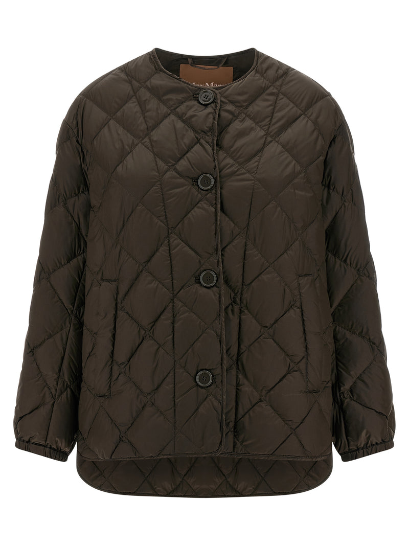 Max Mara Brown Polyamide Full-Length Jacket