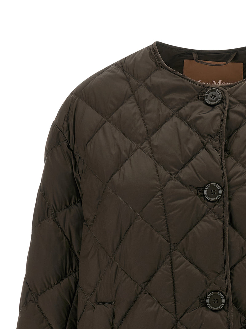 Max Mara Brown Polyamide Full-Length Jacket