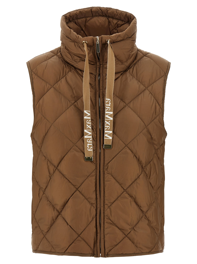 Max Mara The Cube Tregic Brown Sleeveless Jacket