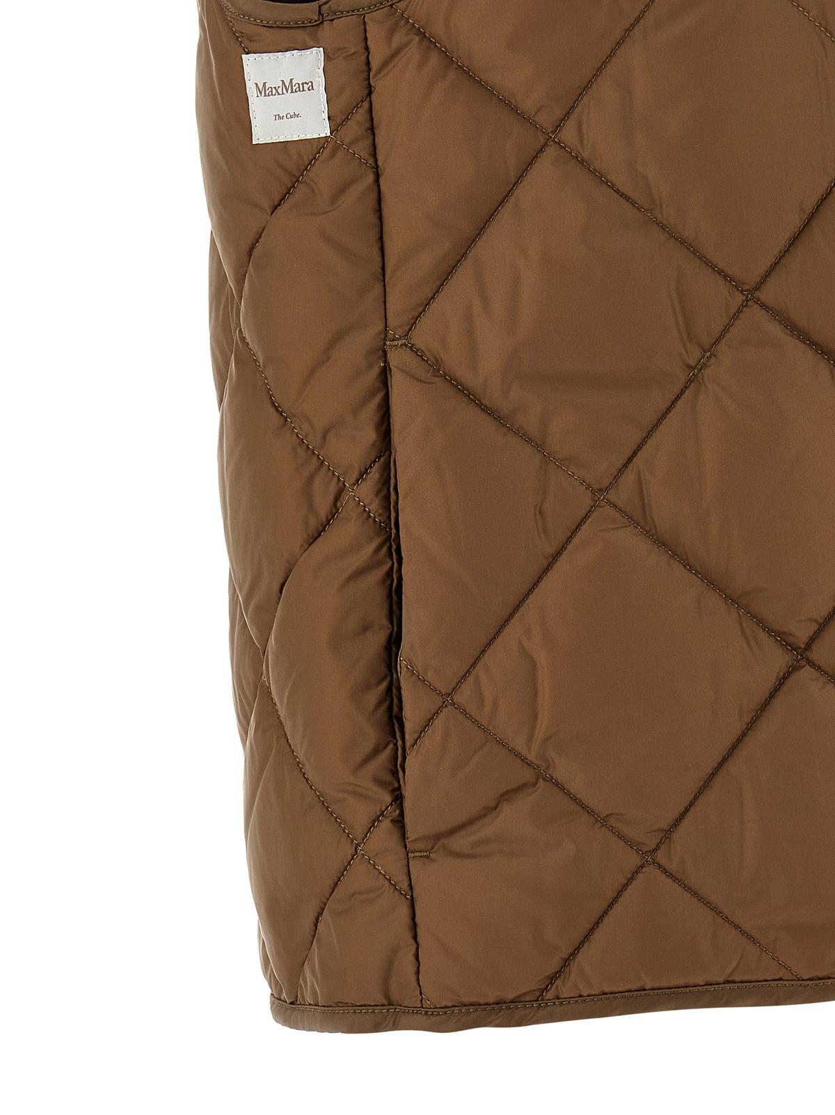 Max Mara The Cube Tregic Brown Sleeveless Jacket