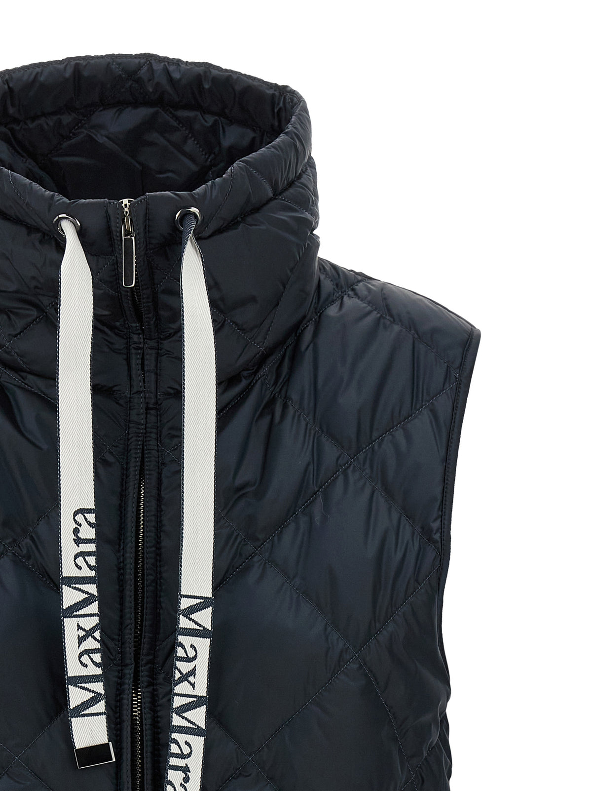 Max Mara Tregic Blue Sleeveless Jacket - Stylish & Warm