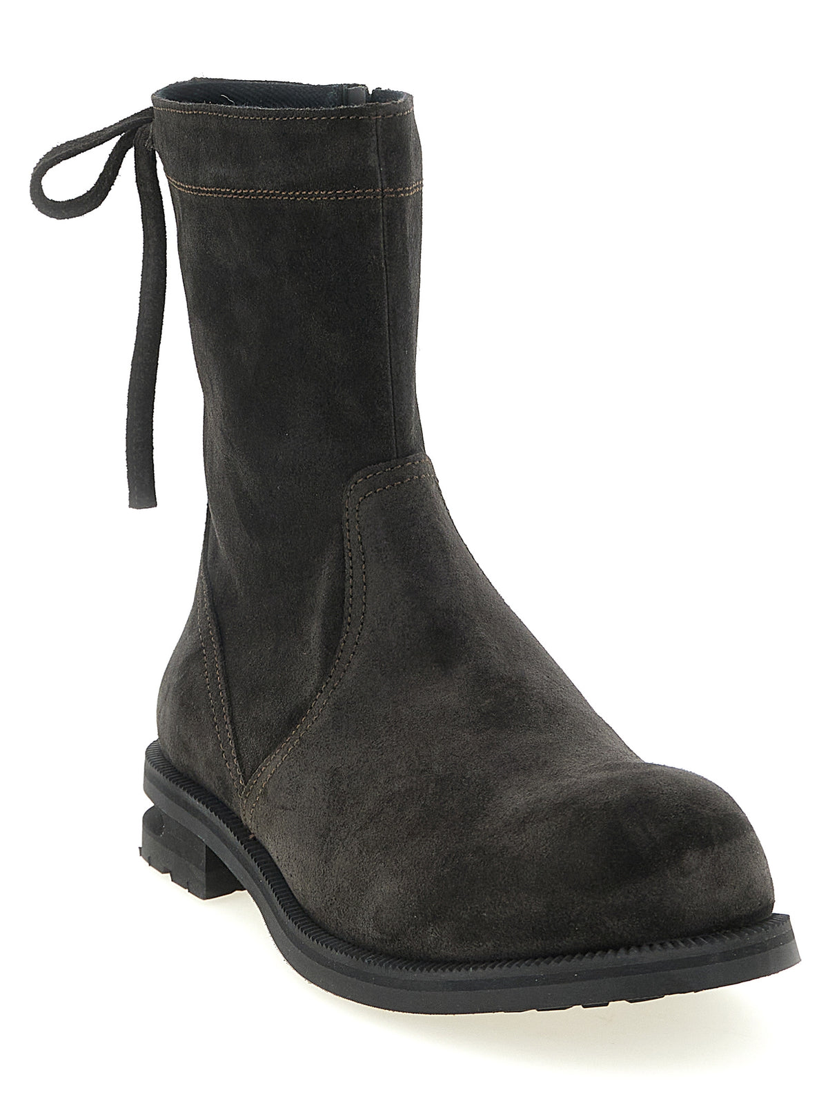 Bottes Kiko Kostadinov en cuir de veau marron
