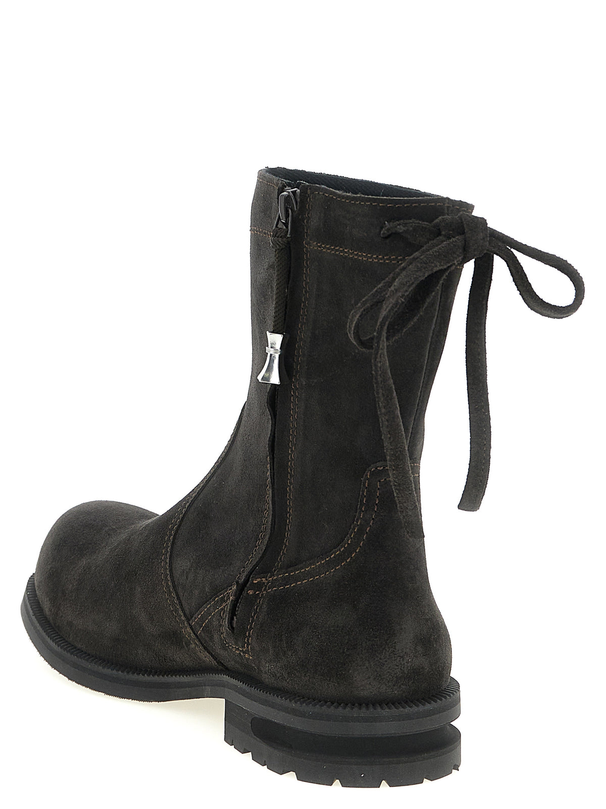 Bottes Kiko Kostadinov en cuir de veau marron