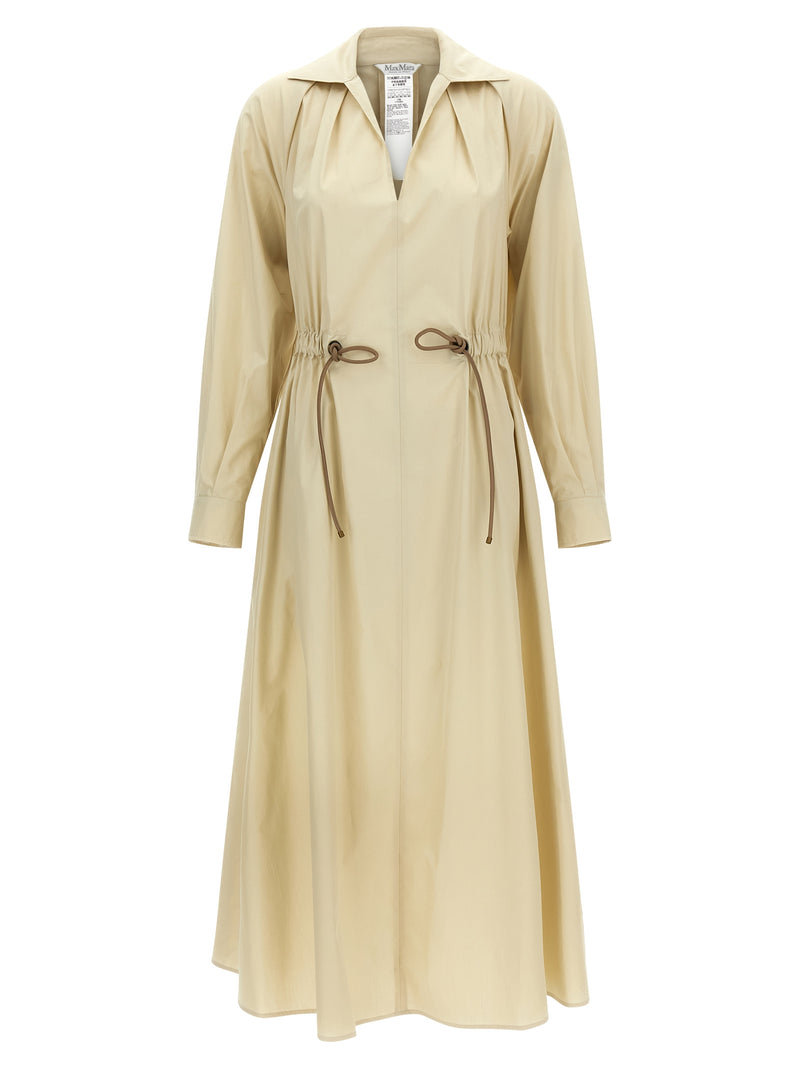 Max Mara Beige Cotton Long Dress