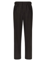 Pantalon décontracté Kiko Kostadinov en laine vierge marron