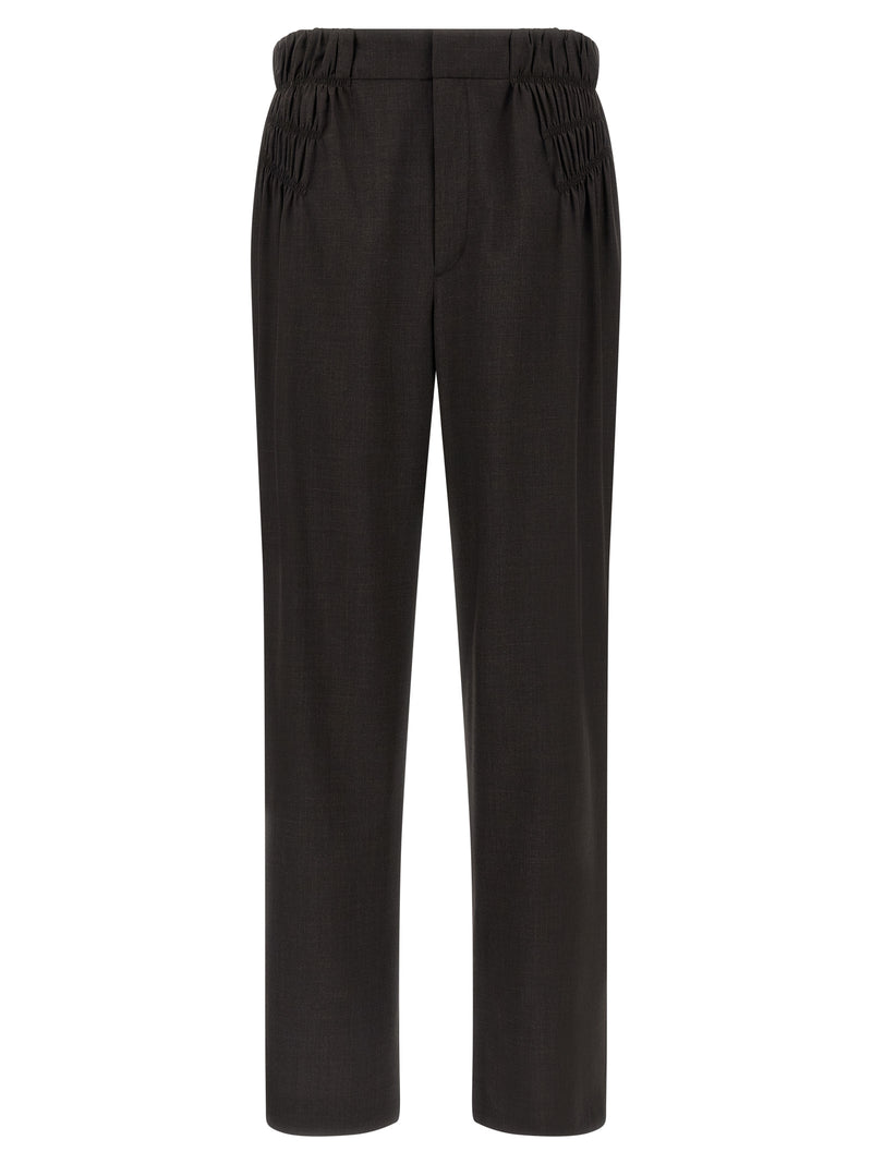Pantalon décontracté Kiko Kostadinov en laine vierge marron