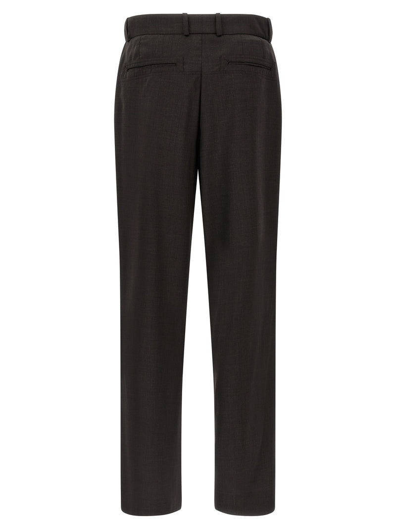 Pantalon décontracté Kiko Kostadinov en laine vierge marron