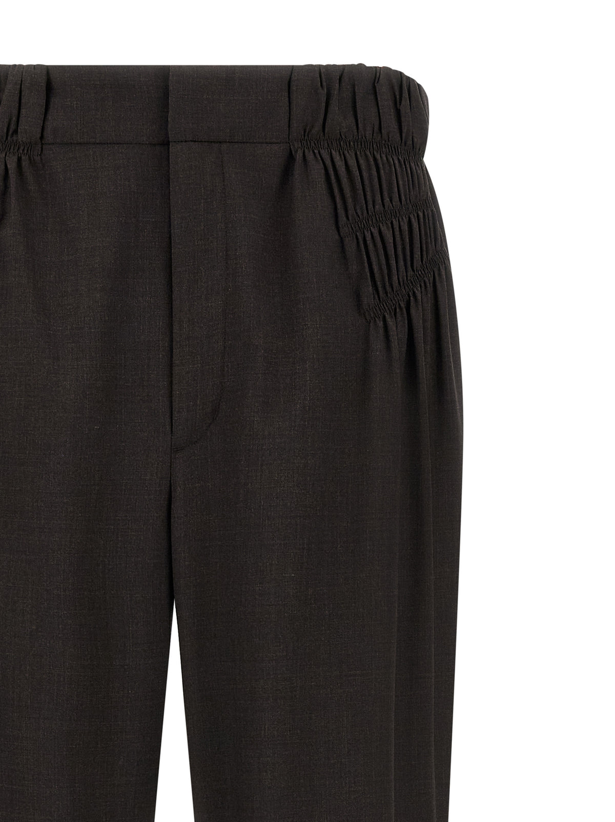 Pantalon décontracté Kiko Kostadinov en laine vierge marron