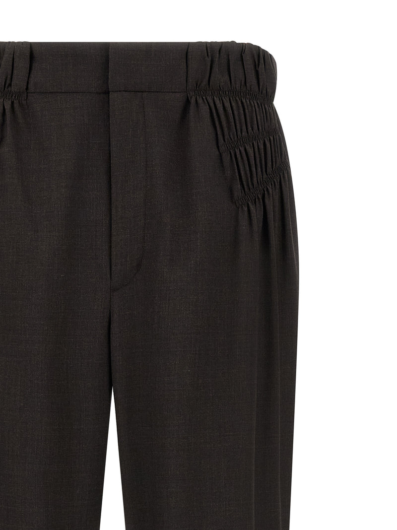 Pantalon décontracté Kiko Kostadinov en laine vierge marron