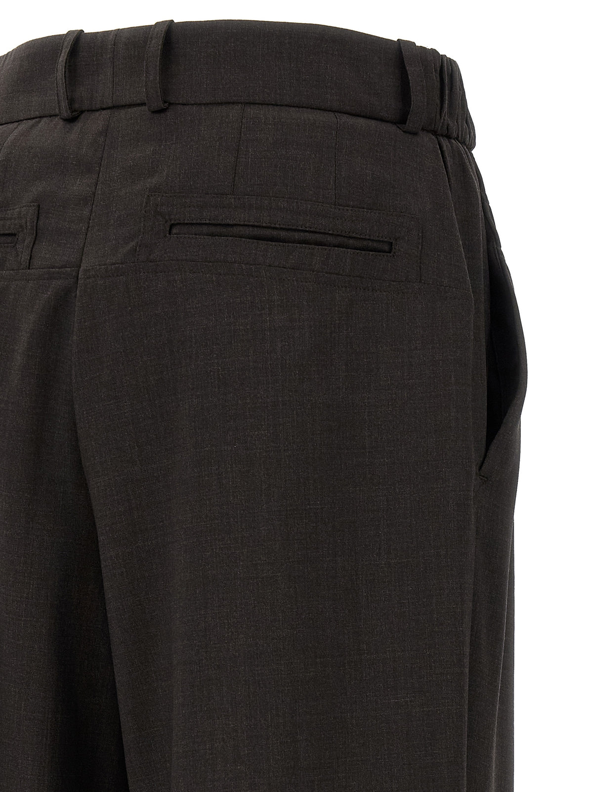 Pantalon décontracté Kiko Kostadinov en laine vierge marron