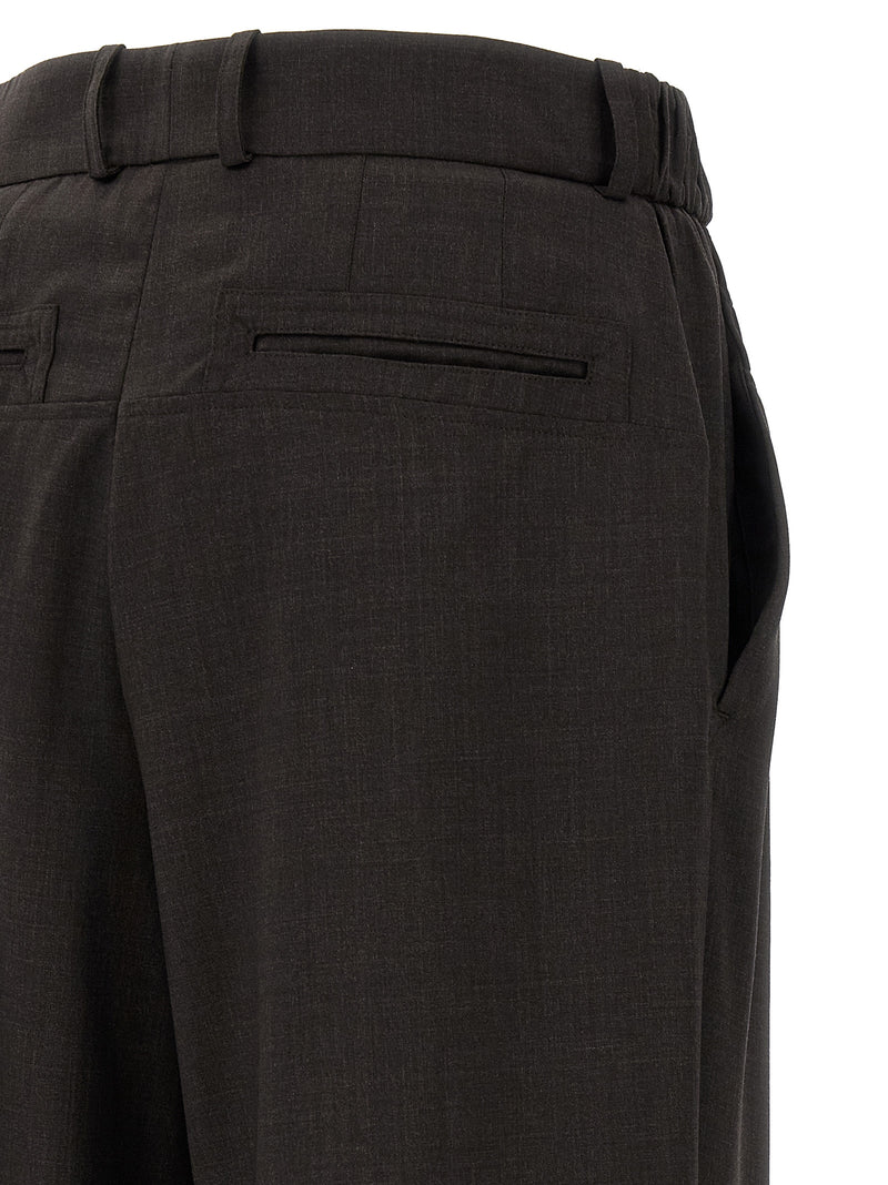 Pantalon décontracté Kiko Kostadinov en laine vierge marron