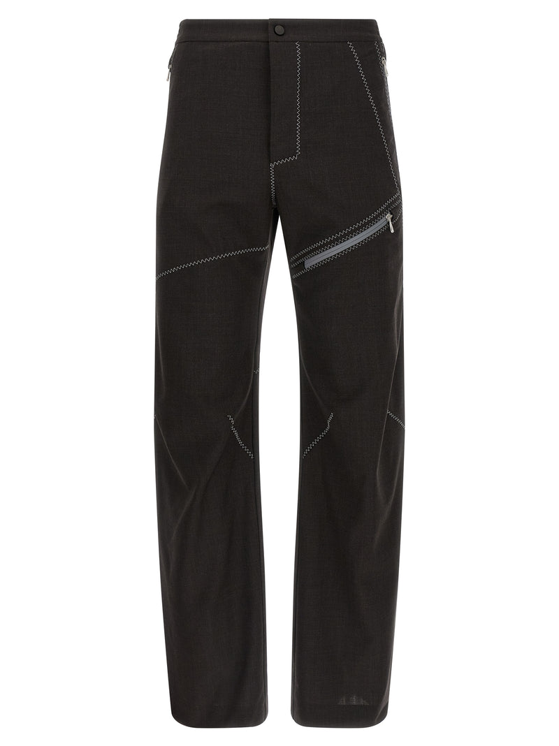 Kiko Kostadinov Brown Virgin Wool Casual Pants