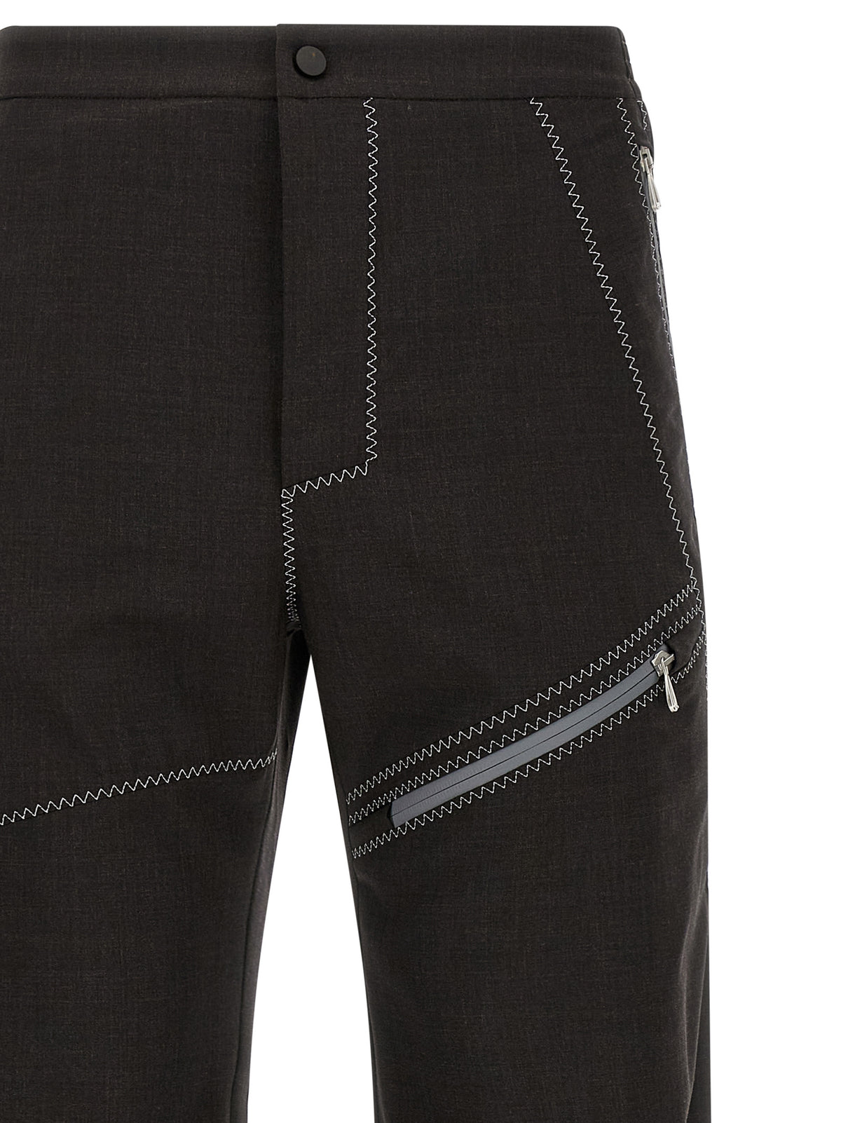 Pantalon décontracté Kiko Kostadinov en laine vierge marron