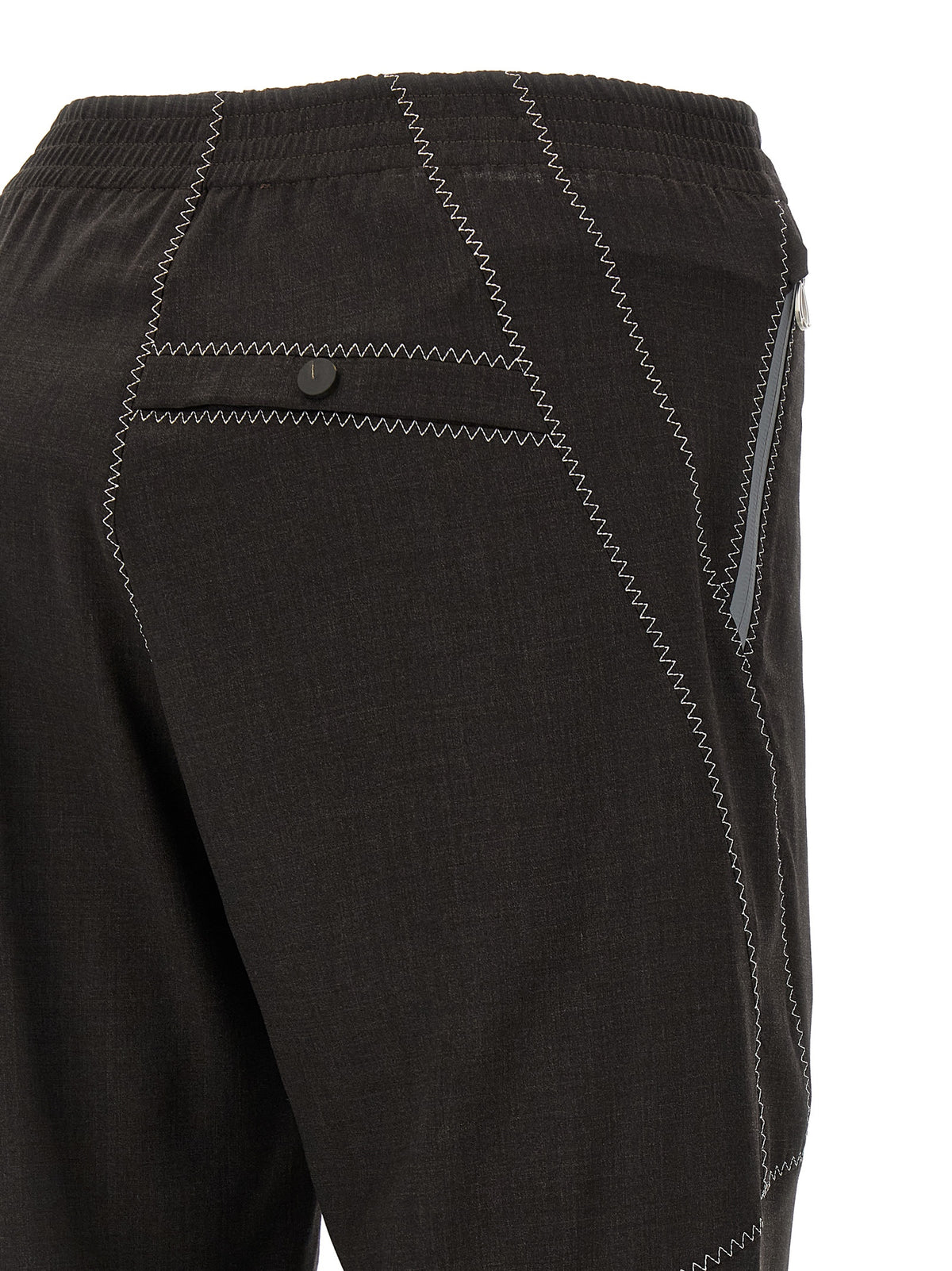 Pantalon décontracté Kiko Kostadinov en laine vierge marron
