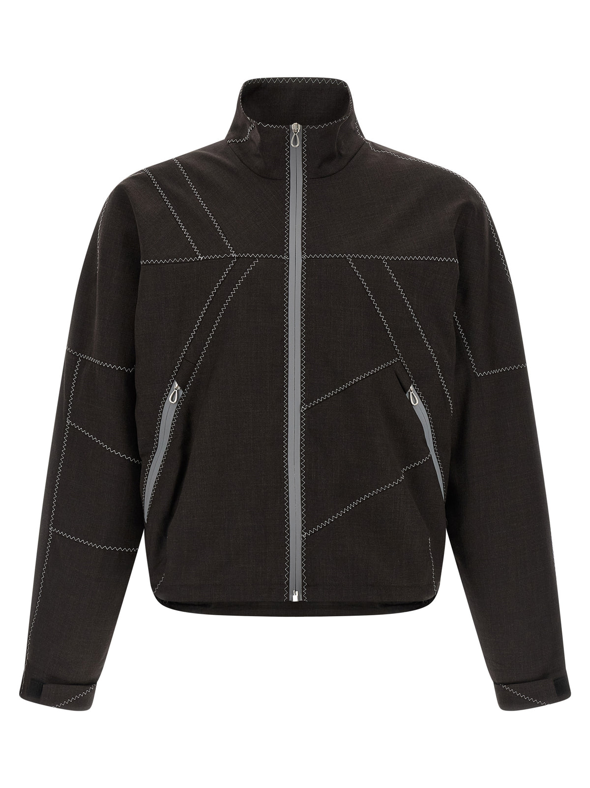 Kiko Kostadinov Brown Virgin Wool Full-Length Jacket