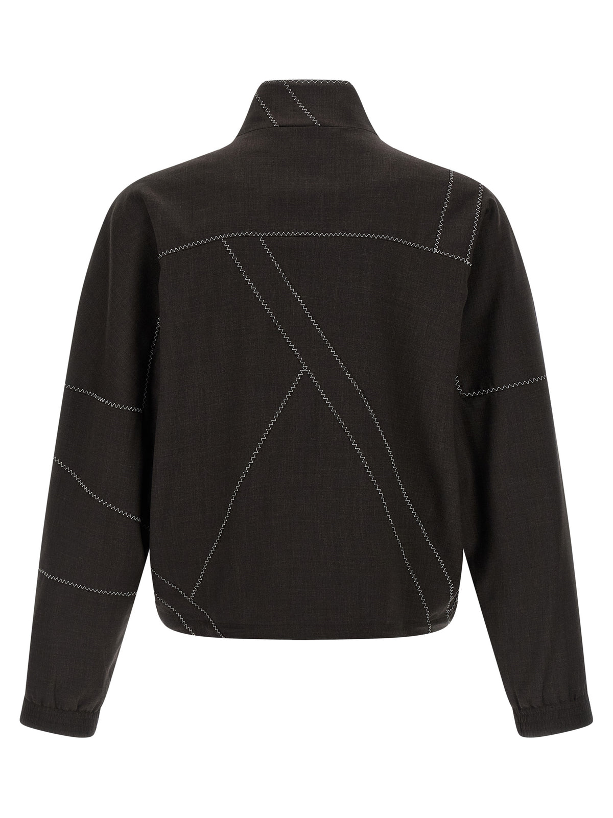 Kiko Kostadinov Brown Virgin Wool Full-Length Jacket