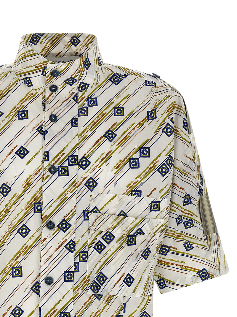 Chemisier en coton multicolore Kiko Kostadinov