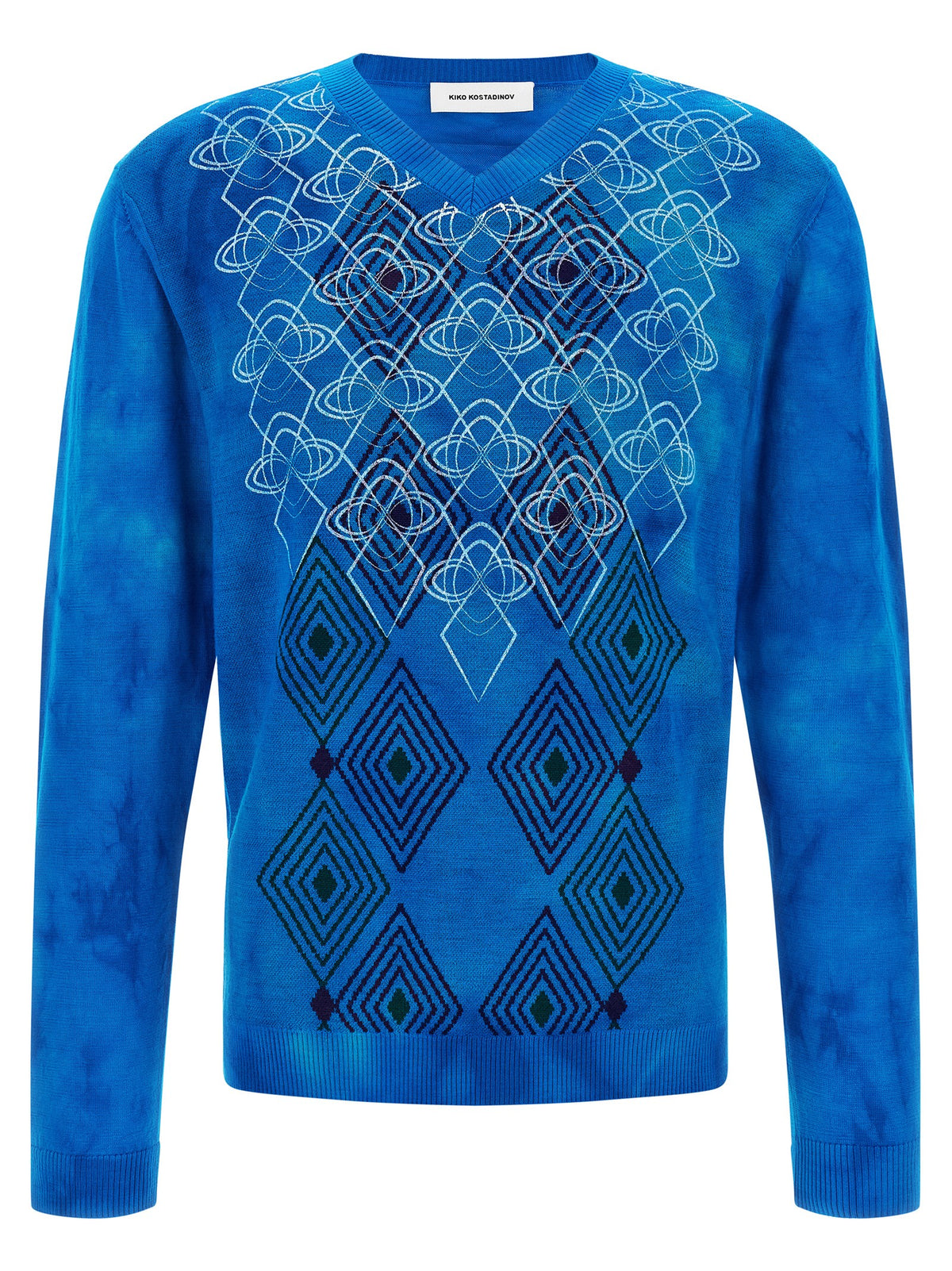 Gilet Kiko Kostadinov en laine bleu